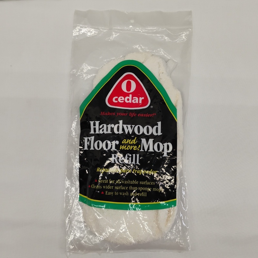 Vintage 2002 O Cedar Hardwood Floor‎ And More Mop Refill Wash & Reuse
